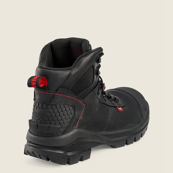 Red Wing Safety Boots Black - Mens Crv™ - 6-inch Waterproof Toe - 6972-IXSQF